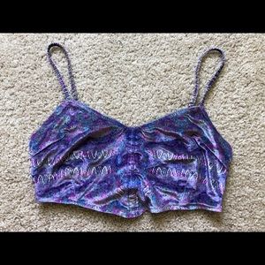 Liberated Heart Purple Velvet Bralette
